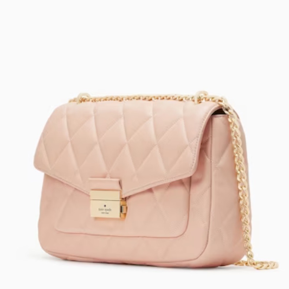 Kate Spade Carey Small Quilted Leather Flap Shoulder Crossbody Bag - Picture 8 of 9
